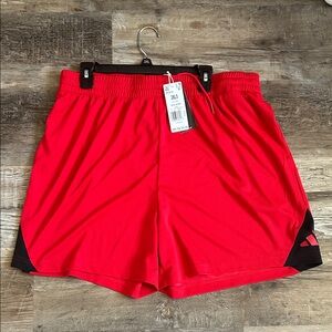 NWT Men's adidas Athletic Red Performance Shorts 2Xl
